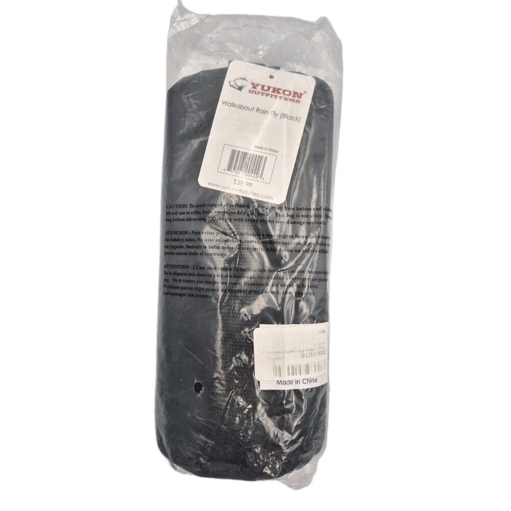 Yukon Outfitters Walkabout Rain Fly Black NEW